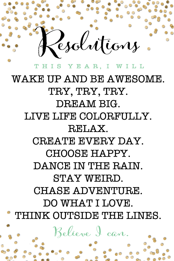 Have You Written Your New Year’s Resolution? + Your Intentions Set?