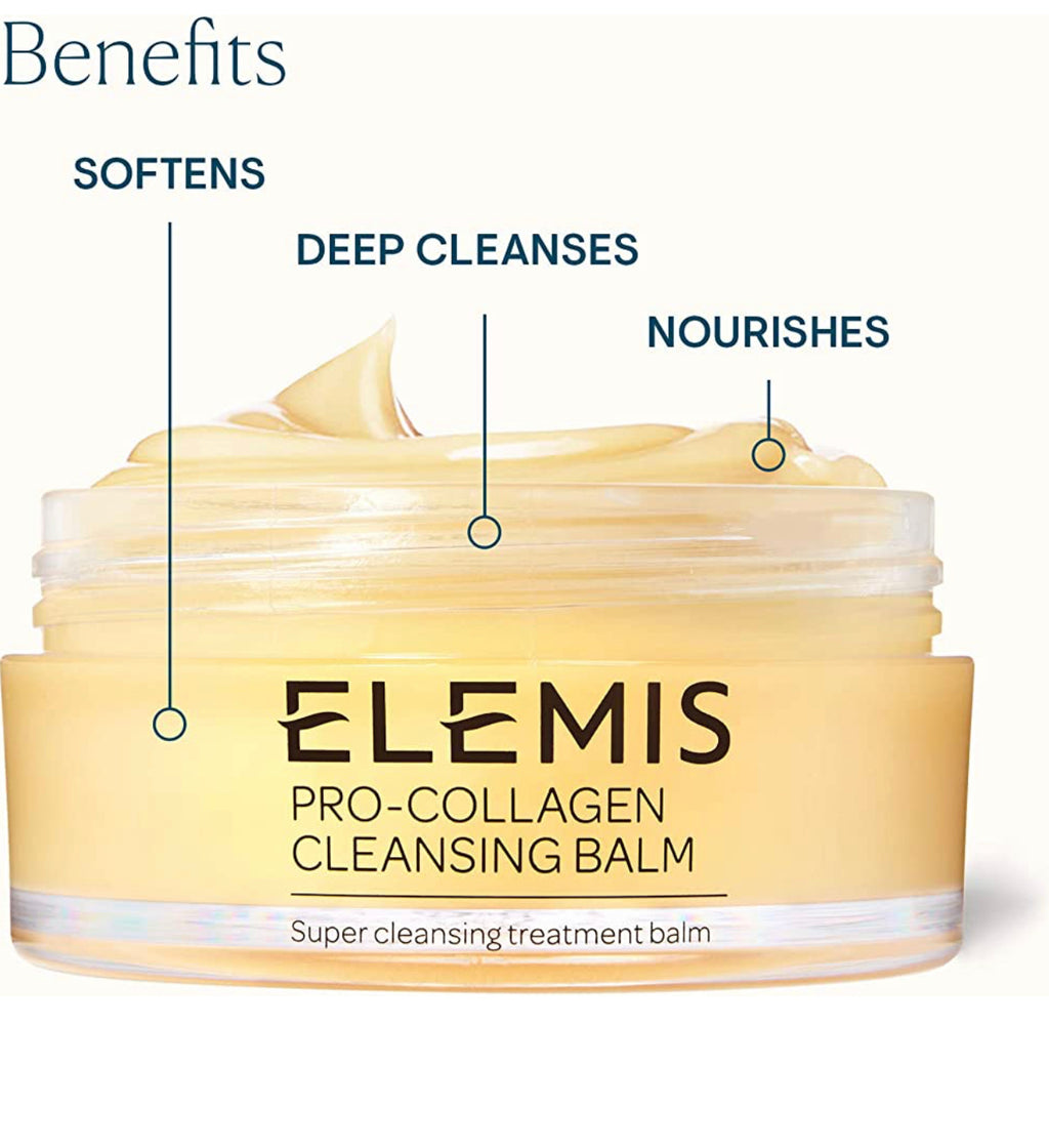 ELEMIS Pro-Collagen Cleansing Balm | Ultra Nourishing Treatment Balm + Facial Mask Deeply Cleanses, Soothes, Calms & Removes Makeup and Impurities 3.5fl oz